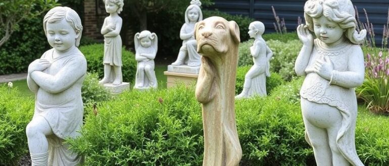 Садовые скульптуры из бетона