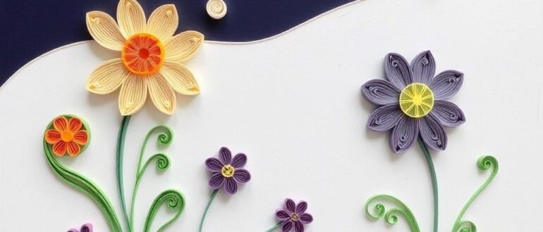 Квиллинг картины из бумажных полос